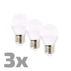 Bulb LED E27  6W miniGLOBE white warm ECOLUX SOLIGHT WZ432-3 3pcs TI4111079 SOLIGHT