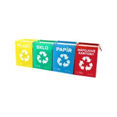 Set of bags for sorted waste SIXTOL Sort Easy 4 Carton 4x36l TI6441185 SIXTOL