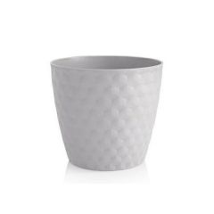 Flowerpot RUBY MAT 36cm white TI6442015 PLASTKON