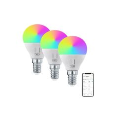 Smart LED bulb E14 6W RGB+CCT IMMAX NEO Lite 07745C WiFi Tuya set of 3 TI6441822 IMMAX NEO