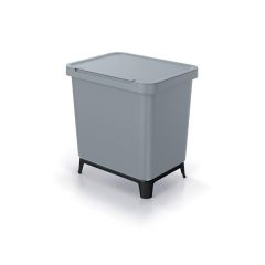 Trash bin SYSTEMA light gray 29l TI6442896 PROSPERPLAST