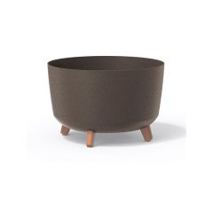 Flowerpot GRACIA STANDARD ECO WOOD coffee 23.5cm TI6437322 PROSPERPLAST