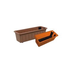 Self watering box GARDEN FLOR terracotta 80cm TI8854618 PLASTKON