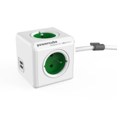 POWERCUBE Extended USB Green TI8710209 Allocacoc