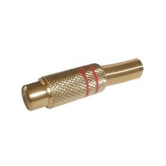 CINCH plug contact (metal) gold and red TI3320032 TIPA