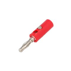 Banana plug  (plastic) with screw - red TI3380012 TIPA
