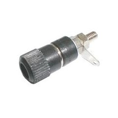 Banana plug contact  (panel, medium size) black II TI3380090 TIPA