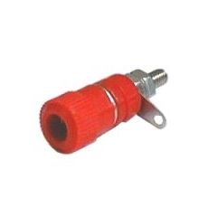 Banana plug contact  (panel, medium size) red II TI3380091 TIPA