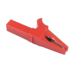 Alligator clip for banana isolated, red, l55mm TI3380151 TIPA