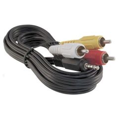 Cable TIPA JACK 3.5 stereo 4pin/3xCINCH 1,5m TI3510070 TIPA