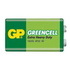 Battery 6F22 (9V) Zn-Cl GP Greencell 1pc / shrink TI4270033 GP