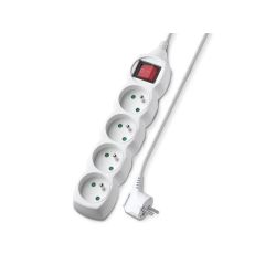 Extension lead 4 sockets 3m GETI GEC43S with switch TI8710421 Geti