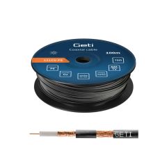 Coaxial cable GETI 121CU PE - outdoor (100m reel) TI3610125 Geti