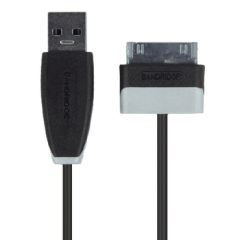 Sync and Charge Cable Samsung 30-Pin Male - USB-A Male 1.00 m Black NEBBM39200B10 Bandridge