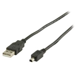 USB 2.0 Cable USB-A Male - Mitsumi 4-Pin Male 2.00 m Black NEVLCP60220B20 Valueline