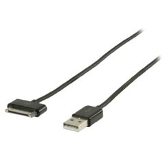 Sync and Charge Cable Apple Dock 30-pin - USB-A Male 2.00 m Black NEVLMB39100B20 Valueline