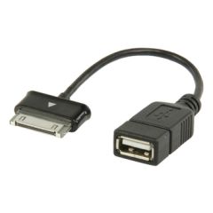 Sync and Charge Cable Samsung 30-Pin Male - USB A Female 0.20 m Black NEVLMP39205B0.20 Valueline
