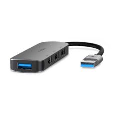 USB Hub | USB-A Male | 4x USB A Female | 4 port(s) | USB 2.0 / USB 3.2 Gen 1 | USB Powered NECCGB61210GY01 Nedis