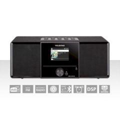 DIRA S32i CD EWF Multifunctional Stereo Radio with CD Player DAB+ / FM / Internet / Bluetooth Black NE30-320-02 Telestar