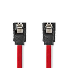 SATA Cable | 1.5 Gbps | SATA 7-Pin Female | SATA 7-Pin Female | Nickel Plated | 0.50 m | Flat | PVC | Red | Box NECCGB73050RD05 Nedis