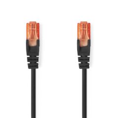 CAT6 Network Cable | RJ45 Male | RJ45 Male | U/UTP | 3.00 m | Round | PVC | Black | Label NECCGL85200BK30 Nedis