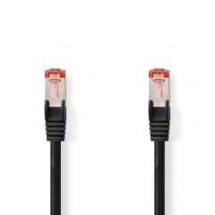 CAT6 Network Cable | RJ45 Male | RJ45 Male | S/FTP | 20.0 m | Round | LSZH | Black | Label NECCGL85221BK200 Nedis