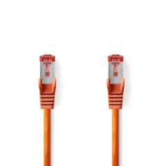CAT6 Network Cable | RJ45 Male | RJ45 Male | S/FTP | 0.25 m | Round | LSZH | Orange | Label NECCGL85221OG025 Nedis