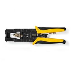Antenna Cable Installation Tool | Crimp Plier Tool | Black / Yellow | ABS / Steel NECSGG49540YE Nedis