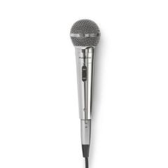 Wired Microphone | Cardioid | Detachable Cable | 5.00 m | 80 Hz - 13 kHz | 600 Ohm | -72 dB | On/Off switch | Metal | Silver NEMPWD45GY Nedis