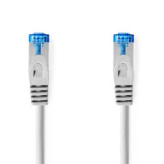CAT6a Network Cable | S/FTP | RJ45 Male | RJ45 Male | 0.50 m | Snagless | Round | LSZH | Grey | Label NECCGL85330GY05 Nedis