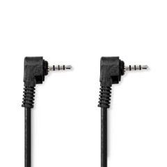 Audio Video Cable | 3.5 mm Male | 3.5 mm Male | Nickel Plated | 2.00 m | Round | PVC | Black NECVGL22000BK20 Nedis