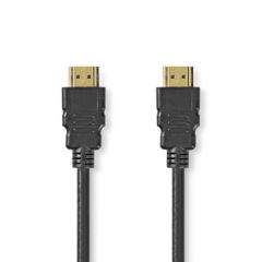 Ultra High Speed HDMI Cable | HDMI Connector | HDMI Connector | 8K@60Hz | 48 Gbps | 1.00 m | Round | 6.0 mm | Black | Label NECVGL35000BK10 Nedis