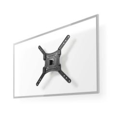 Full Motion TV Wall Mount | 23 - 55 " | Maximum supported screen weight: 30 kg | Tiltable | Rotatable | Minimum wall distance: 67 mm | Maximum wall distance: 67 mm | 1 Pivot point(s) | ABS / Steel | Black NETVWM1330BK Nedis