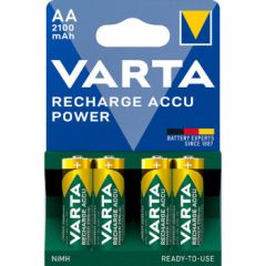 Rechargeable NiMH Battery AA 1.2 V 2100 mAh 4-Blister NEVARTA-56706B Varta