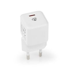 Wall Charger | 20 W | Quick charge feature | 1.67 / 2.22 / 3.0 A | Number of outputs: 1 | USB-C | Automatic Voltage Selection NEWCMPD20W100WT Nedis