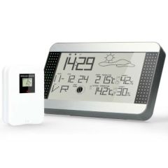 Weather station with wireless sensor Silver NEWS-1700 Alecto