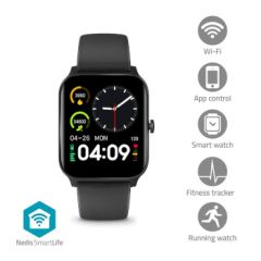 SmartLife Watch | 1.69 " | LCD | IP68 | Maximum operating time: 240 hrs | Android / IOS | Black NEBTSW30BK Nedis