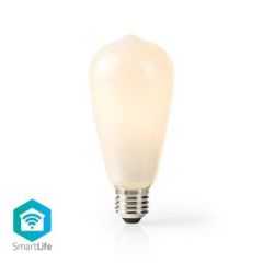 SmartLife LED Filament Bulb | Wi-Fi | E27 | 500 lm | 5 W | Warm White | 2700 K | Glass | Android / IOS | ST64 | 1 pcs NEWIFILF11WTST64 Nedis