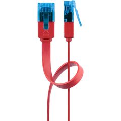 CAT 6A cavo patch piatto, U/UTP, rosso WE96300 Goobay