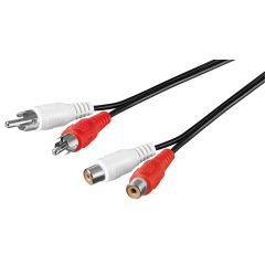 Cavo di prolunga stereo 2x RCA WE50025 Goobay