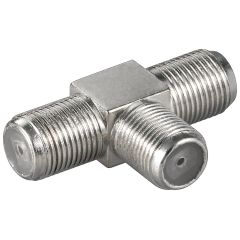 Adattatore F, forma a T: presa F > presa F doppia WE11848 Goobay
