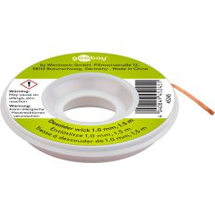 Filo dissaldante 1 mm per rimuovere la saldatura dai giunti, 1,5 m WE45245 Goobay