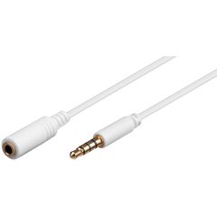 Cavo di prolunga per cuffie e audio AUX, 4 pin 3,5 mm slim, CU WE62363 Goobay