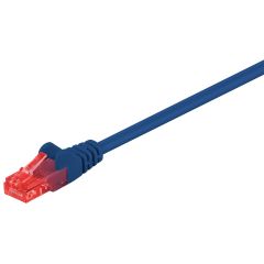 CAT 6 cavo patch, U/UTP, blu WE68417 Goobay