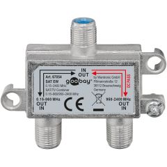 Interruttore di inserimento SAT-TV WE67054 Goobay