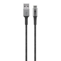 Cavo tessile da USB-C a USB-A con spine in metallo 0,5 m WE49295 Goobay