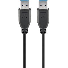 Cavo USB-A, USB 3.0, m, nero WE93928 Goobay