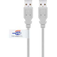 Cavo USB 2.0 ad alta velocità con certificazione USB, grigio WE50798 Goobay