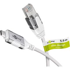 Cavo Ethernet da USB-C 3.1 a RJ45, Slim, 5 m WE74389 Goobay