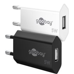 Caricatore USB-A (5 W) bianco WE44950 Goobay